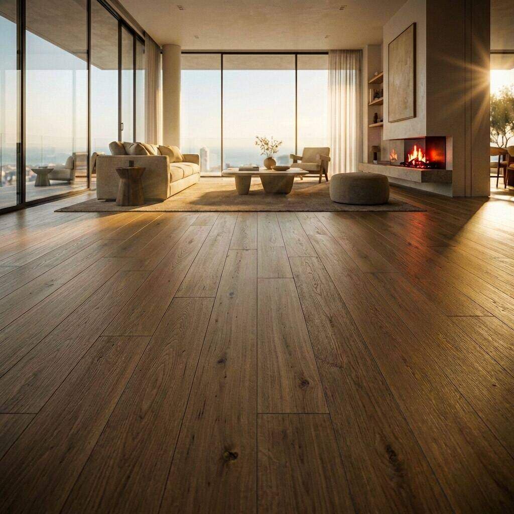 After: Hardwood — Wide Plank, Ocean-View Residence installation by VM Power Flooring in Jersey City, NJ