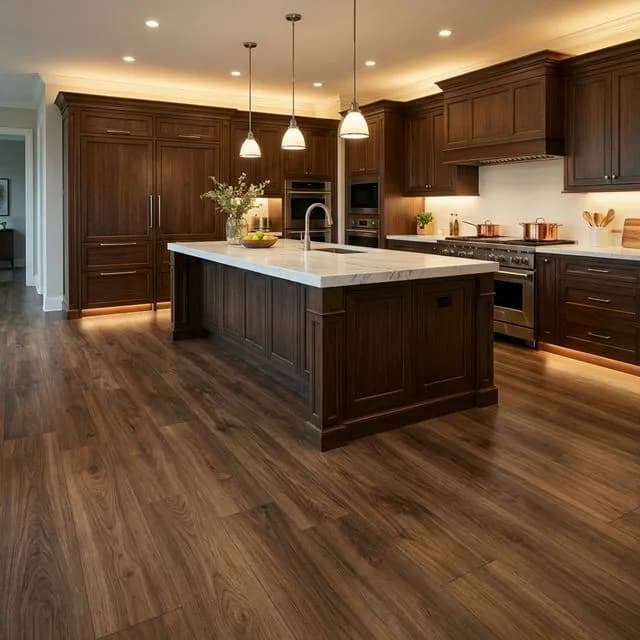 After: Luxury Vinyl Plank — Waterproof installation by VM Power Flooring in Stroudsburg, PA
