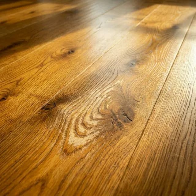 Before: Open-plan living, dining, and kitchen in Morristown, NJ — Engineered Hardwood — White Oak