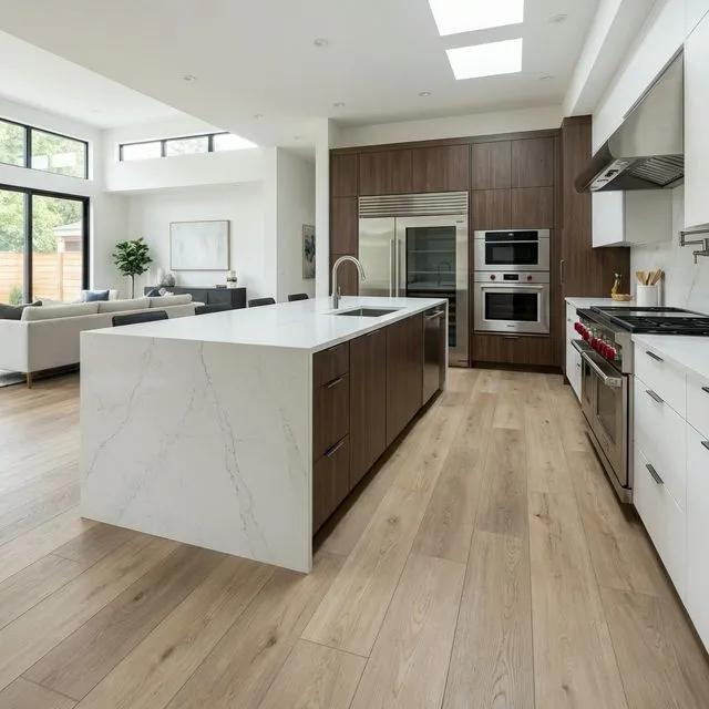 After: Luxury Vinyl Plank — Whole House installation by VM Power Flooring in Wayne, NJ